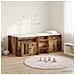 Struttura Letto Loft con Armadietto con porta 3 pz Legno antico - Foto miniatura 2