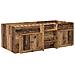 Struttura Letto Loft con Armadietto con porta 3 pz Legno antico - Foto miniatura 3