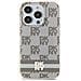 Dkny Iml Custodia Magsafe A Motivo Scacchiera E Strisce Stampate Per Iphone 15 Plus / 14 Plus - Color Sabbia - Foto miniatura 1