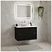 Mobile da bagno bianco 80 cm, Senza piano d'appoggio, MDF, Disponibile in 3 colori, 2 ampi cassetti con chiusura ammortizzata - Foto miniatura 2