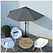 Ombrellone Balcone Palo Alluminio Antracite 270x135 cm - Foto miniatura 1