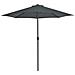 Ombrellone Balcone Palo Alluminio Antracite 270x135 cm - Foto miniatura 4