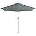 Ombrellone Balcone Palo Alluminio Antracite 270x135 cm - Foto miniatura 7