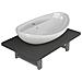 Set Mobili Da Bagno 2 Pz Ceramica Grigio - Foto miniatura 1