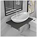 Set Mobili Da Bagno 2 Pz Ceramica Grigio - Foto miniatura 2