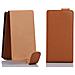 Custodia Compatibile Con Samsung Galaxy Mega 5.8 In Marrone Cioccolata - Coperchio Protettivo In Design Flip Realizzato In Similpelle Testurizzata - Foto miniatura 3