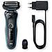 Series 5 50-M1000s Rasoio Elettrico Wet & Dry Ricaricabile Colore Nero / Blu - Foto miniatura 2