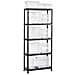 Keter 9509000 Scaffale Con Ripiani Pieni Nero, 75x32x176 Cm - Foto miniatura 3