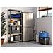 Keter 9509000 Scaffale Con Ripiani Pieni Nero, 75x32x176 Cm - Foto miniatura 4