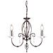 Aegean 3lt Chandelier Polished Nickel - Foto miniatura 3