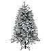 Albero Di Natale Artificiale Ricoperto Di Neve 180 Cm Bianco Foraker - Foto miniatura 1