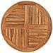 Piano Tavolo in Legno Massello di Teak Rotondo 2,5 cm 80 cm - Foto miniatura 1