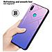 Custodia Compatibile Con Huawei P Smart 2019 In Rosa - Blu - Coperchio Protettivo Bicolore In Vetro Temperato E Silicone Tpu - Foto miniatura 6