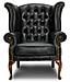 Poltrona Chesterfield Plainwing - Nero Opaco - Pelle - Foto miniatura 1