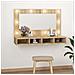Mobile A Specchio Con Led Rovere Sonoma 90x31,5x62 Cm - Foto miniatura 1