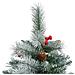 Albero Natale Artificiale Incernierato Con Pigne E Bacche 240cm - Foto miniatura 9