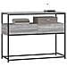 Tavolino Consolle Grigio Sonoma 100x40x75cm Legno Multistrato - Foto miniatura 3