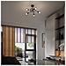 Lampada Da Soffitto Beluci 2 Nero Sl. 1115 - Moderno Lampade Da Soffitto Nero 19x27x17 Cm - Foto miniatura 1