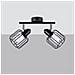 Lampada Da Soffitto Beluci 2 Nero Sl. 1115 - Moderno Lampade Da Soffitto Nero 19x27x17 Cm - Foto miniatura 2