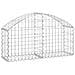 Cesto Gabbione Ad Arco 100x30x40/60 Cm Ferro Zincato - Foto miniatura 1