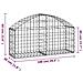 Cesto Gabbione Ad Arco 100x30x40/60 Cm Ferro Zincato - Foto miniatura 4