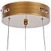 Lampadario A Led Wanli Metallo Oro - Foto miniatura 3