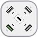 ASCH-5PQC-W Caricabatterie per dispositivi mobili Universale Bianco AC Ricarica rapida Interno - Foto miniatura 2