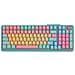 Tastiera Wireles + Bluetooth MK-770-MCKR1-IT  (Layout Italiano) Colore Azzurro, Rosa, Giallo - Foto miniatura 1