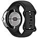 Cinturini Grandi In Silicone Da Uomo Compatibili Con Google Pixel Watch 1/2 Black - Foto miniatura 1