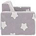 Divano per Bambini 2 Posti Grigio Chiaro Stelle Morbido Peluche - Foto miniatura 3
