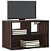 Mobile Tv Rovere Marrone 60x31x39,5cm In Truciolato E Metallo - Foto miniatura 1