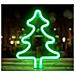 Lampada Led Al Neon Per Albero Di Natale Con Gancio A Parete E Porta Usb-a - Foto miniatura 3
