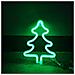 Lampada Led Al Neon Per Albero Di Natale Con Gancio A Parete E Porta Usb-a - Foto miniatura 4
