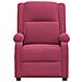 Poltrona Reclinabile Rosso Vino In Velluto - Foto miniatura 2