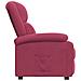Poltrona Reclinabile Rosso Vino In Velluto - Foto miniatura 3