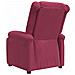 Poltrona Reclinabile Rosso Vino In Velluto - Foto miniatura 4