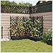 Fioriera da Giardino con Trellis 5 pcs Nera 120x120x125.5 cm - Foto miniatura 3