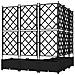 Fioriera da Giardino con Trellis 5 pcs Nera 120x120x125.5 cm - Foto miniatura 6