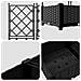Fioriera da Giardino con Trellis 5 pcs Nera 120x120x125.5 cm - Foto miniatura 7
