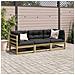 Set Divani da Giardino 3pz con Cuscini Legno Impregnato di Pino - Foto miniatura 3