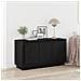 Sideboard Nero Rovere 102x35x55 cm Legno ingegnerizzato - Foto miniatura 2
