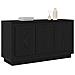Sideboard Nero Rovere 102x35x55 cm Legno ingegnerizzato - Foto miniatura 3