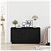 Sideboard Nero Rovere 102x35x55 cm Legno ingegnerizzato - Foto miniatura 4