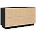 Sideboard Nero Rovere 102x35x55 cm Legno ingegnerizzato - Foto miniatura 8