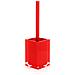 Scopino Wc D'appoggio Con Ciuffo In Setole Linea Rainbow Ra33 Rosso - Foto miniatura 1