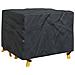 Copertura per mobili da esterno Nero 113 x 113 x 73 cm 600D - Foto miniatura 3