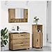 Set di mobili per il bagno con porta 3 pcs rovere artigianale - Foto miniatura 2
