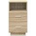 Comodino con 2 Cassetti Rovere Sonoma 36x36x68 cm - Foto miniatura 4