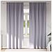 Tende con tende 2 pcs Grigio Metallico Poliestere - Foto miniatura 2