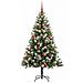 Albero di Natale artificiale a cerniera con neve fioccata - Foto miniatura 3